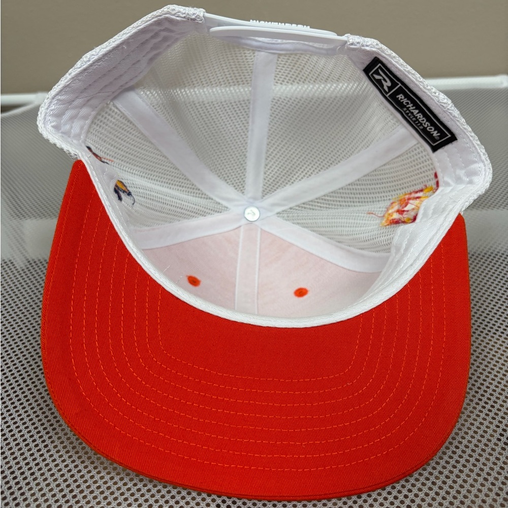 Richardson 112 Trucker Hat S&B Texas Patch Bryan Mound Orange White Snapback Cap - Picture 10 of 13